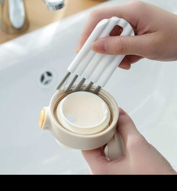 Bottle Cup Lid Brush/Multipurpose Cleaning Brush_Grey Color