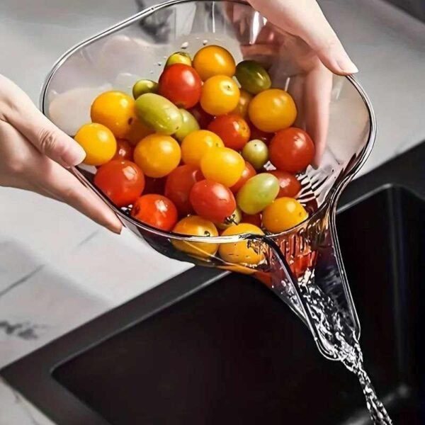 Kitchen Drain Basket/Vegetable Fruit Washing Drain Basket
