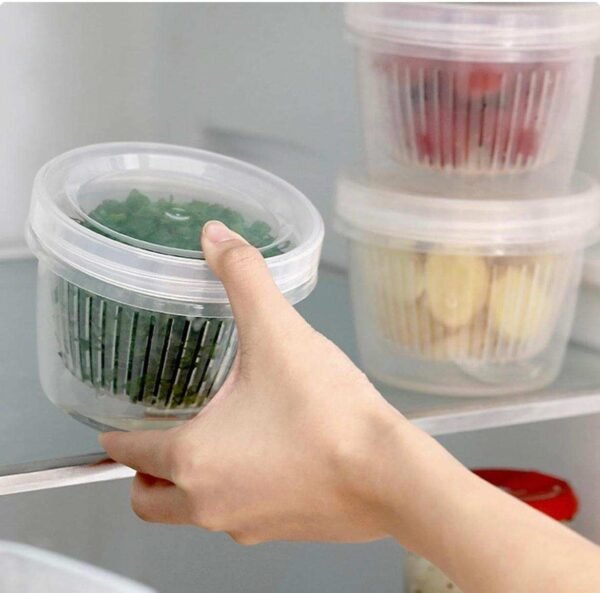Vegetable Food Clear Container/Transparent Plastic Storage Box for Fridge